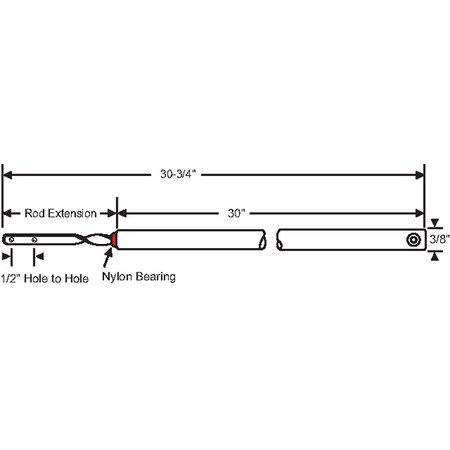 30in Spiral Bal. Red Bearing